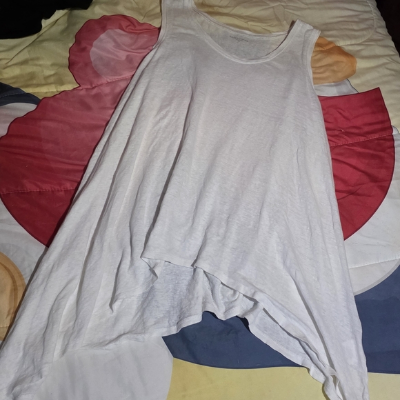 Eileen Fisher White Tank Top - Picture 2 of 3